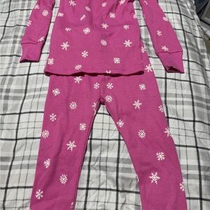 Carter's Pink Snowflake Pajama Set